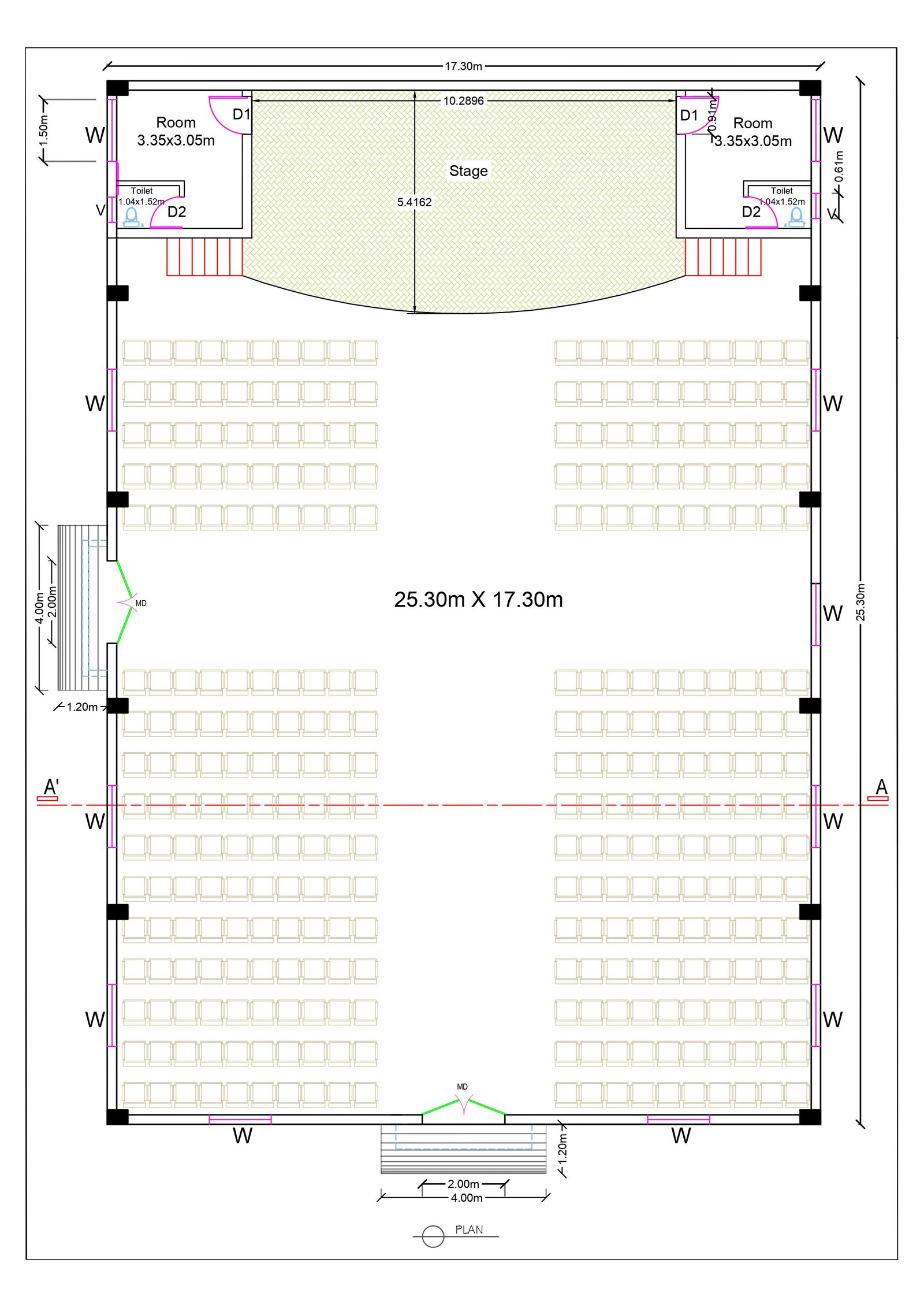 andole jogipet auditorium.